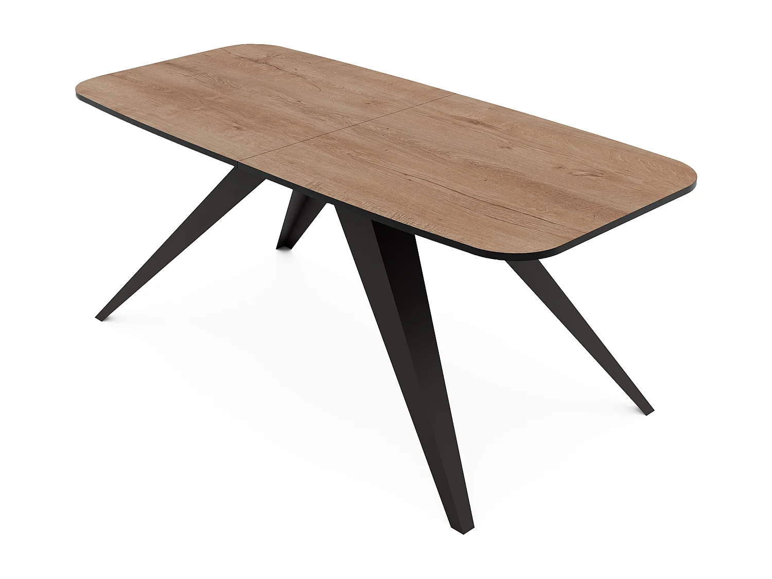 Table extensible marron, 160