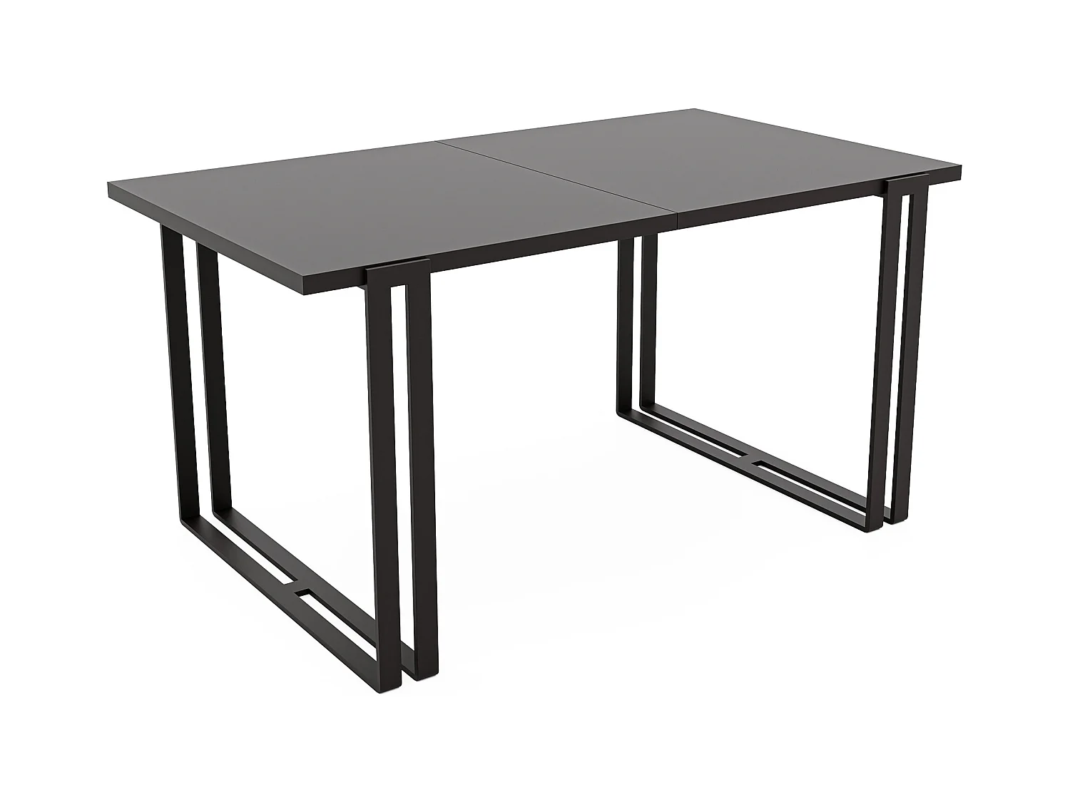 Table extensible molet noir, 140x220