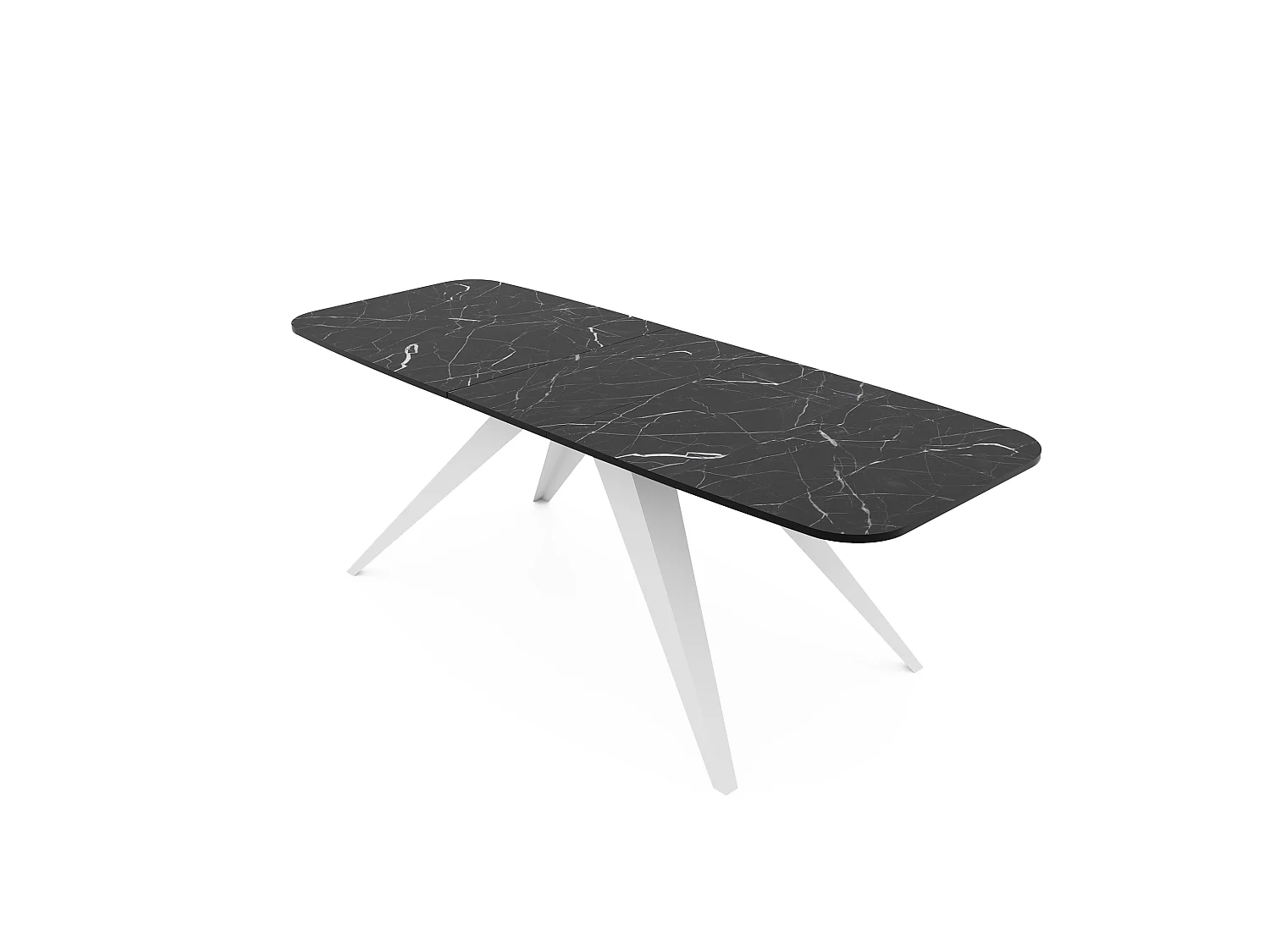 Table extensible noir, 160