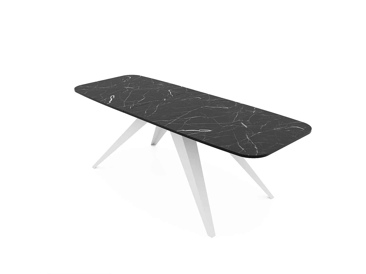 Table extensible noir, 160