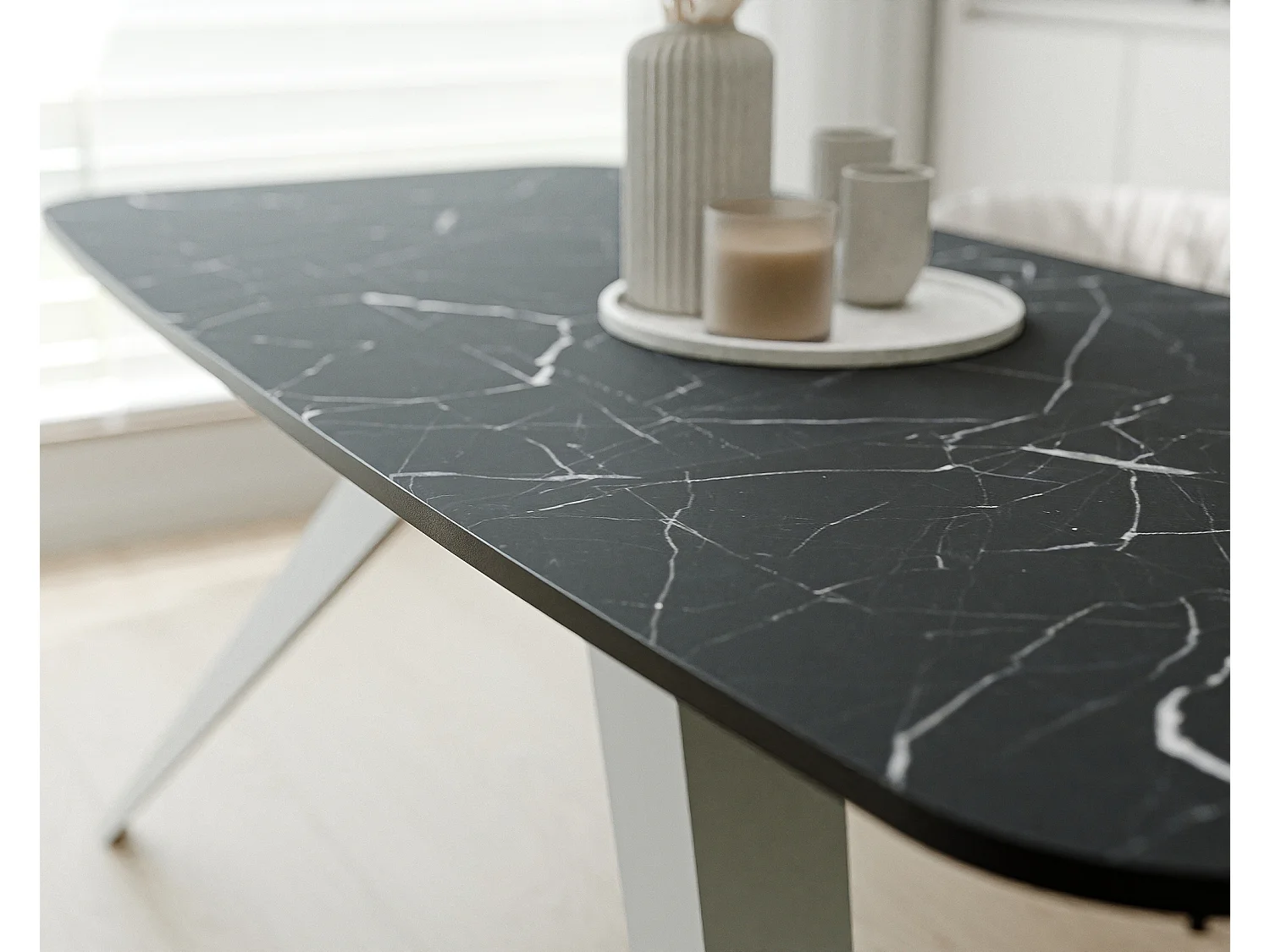 Table extensible noir, 160