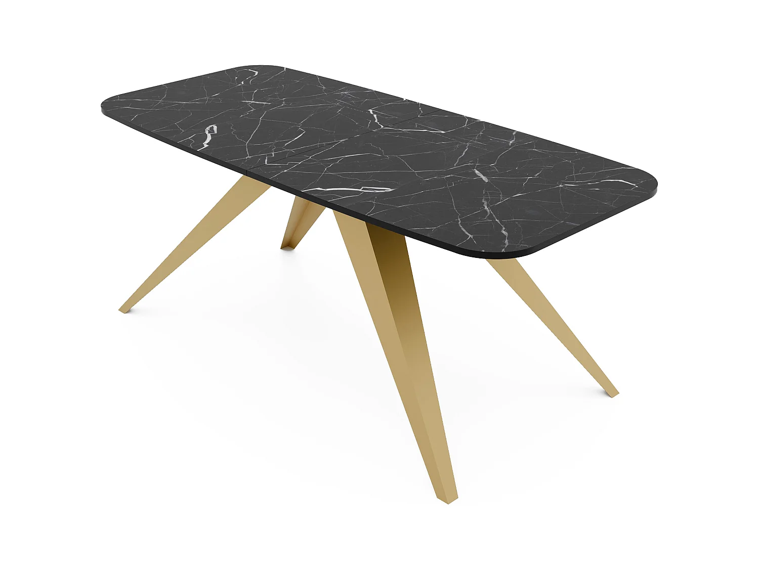 Table extensible noir, 180