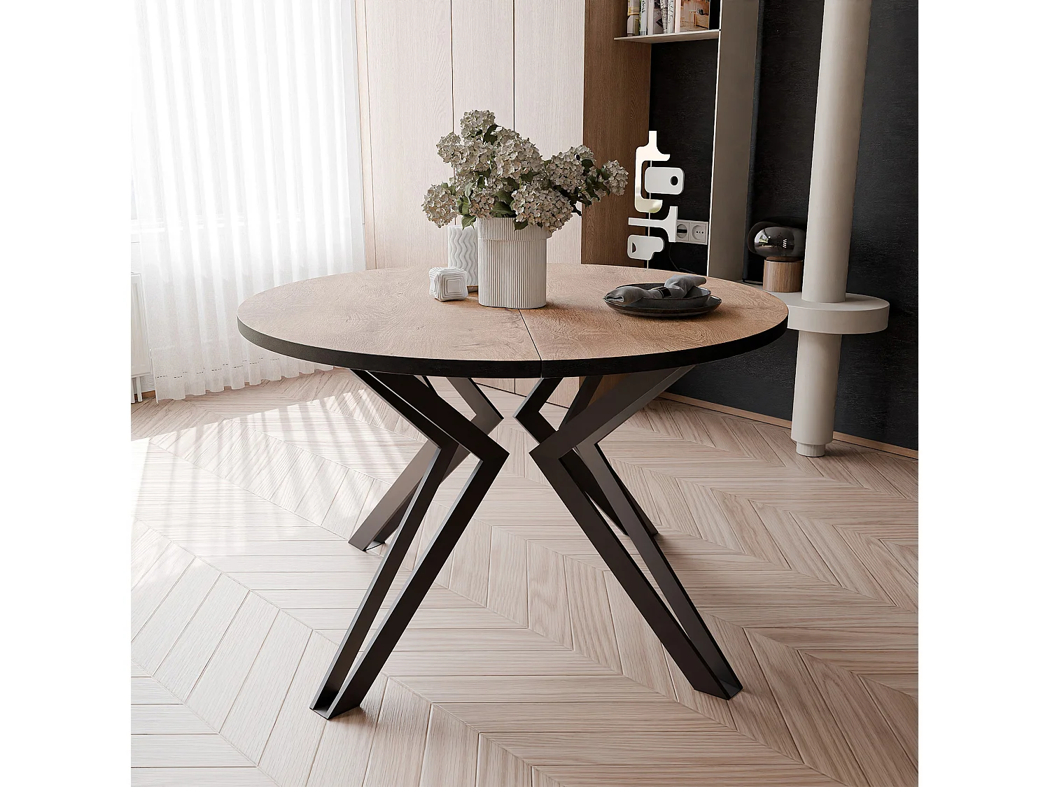 Table extensible chêne de Lefkas