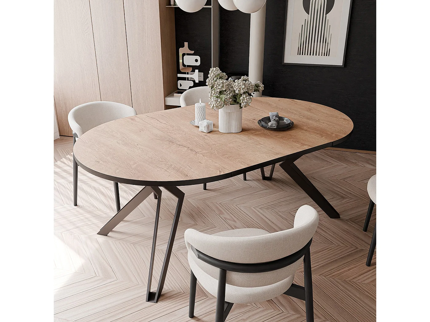 Table extensible chêne de Lefkas