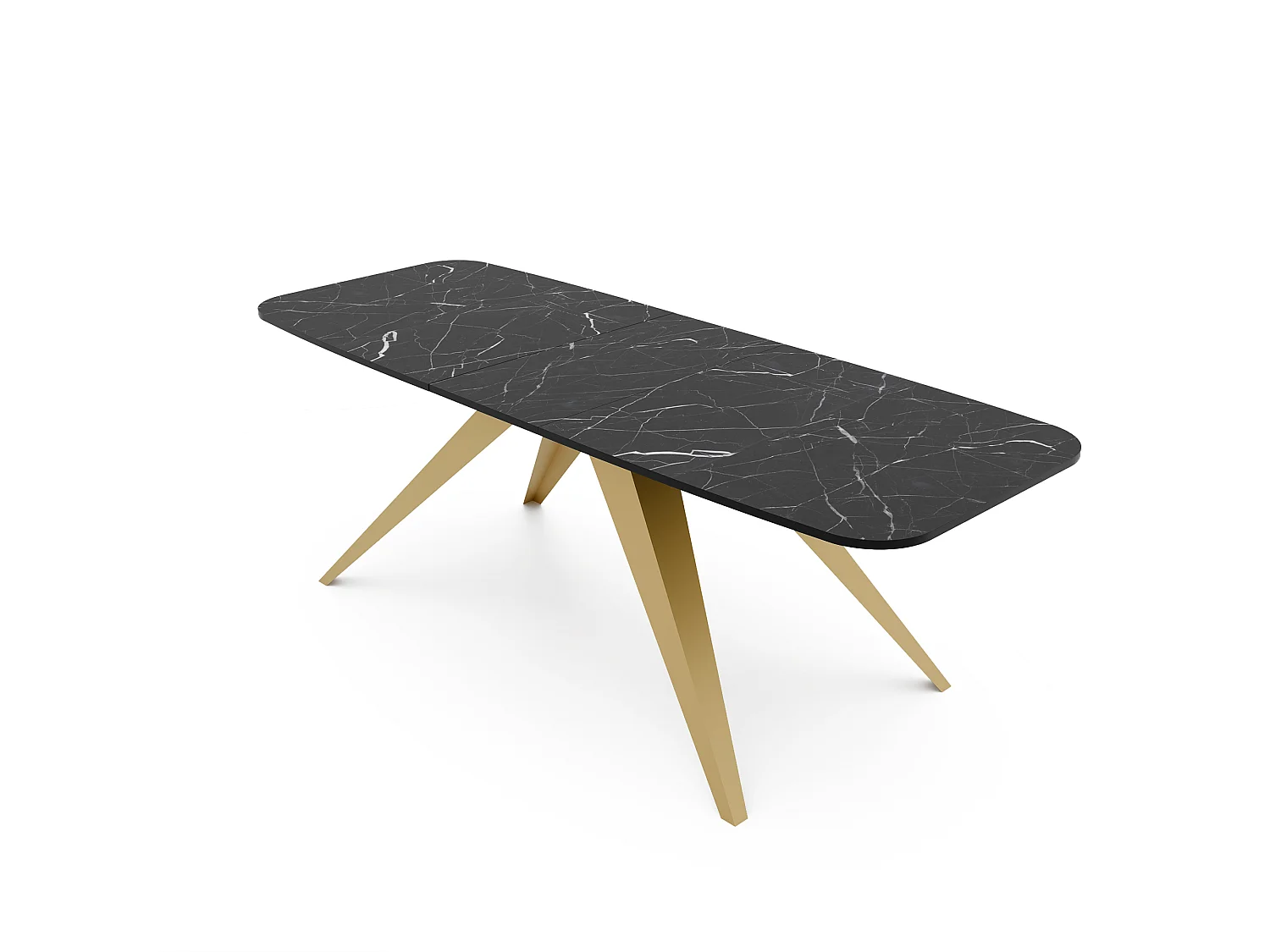 Table extensible noir, 160