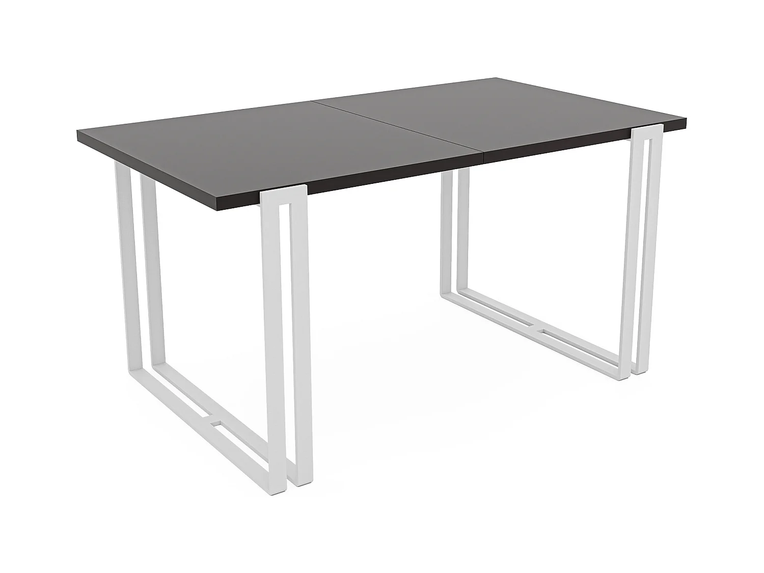 Table extensible molet noir, 160x220