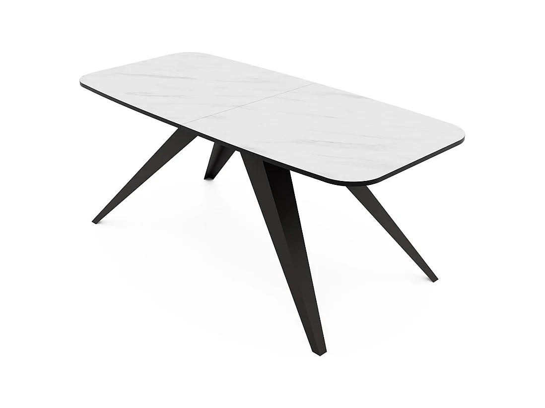 Table extensible blanc, 160