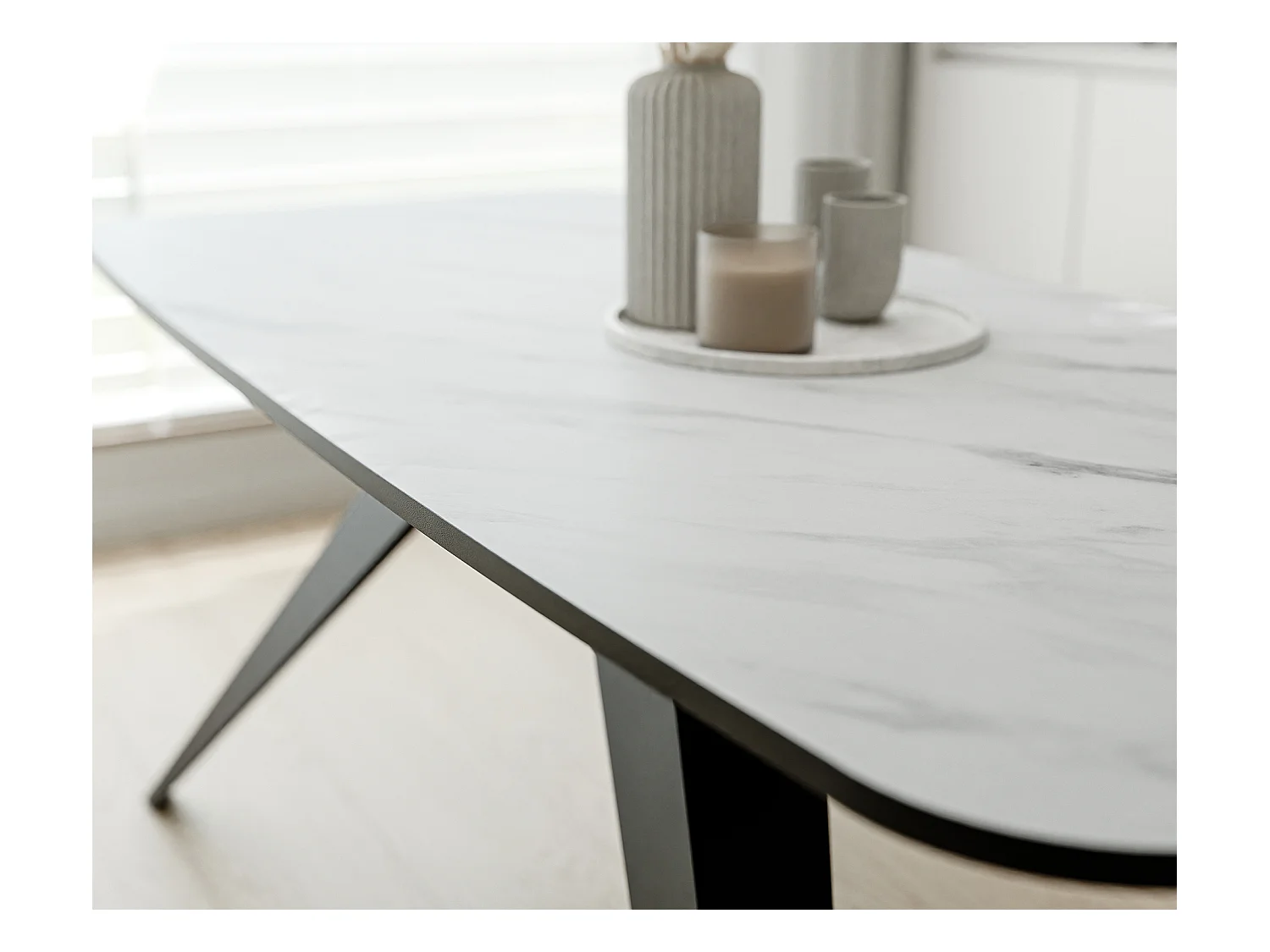 Table extensible blanc, 160