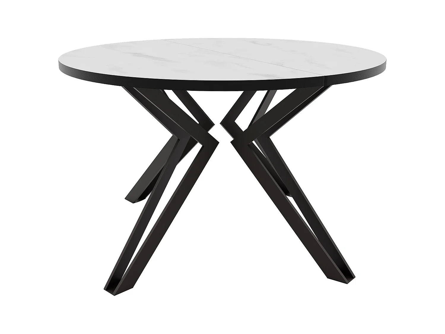 Table extensible marbre bianco