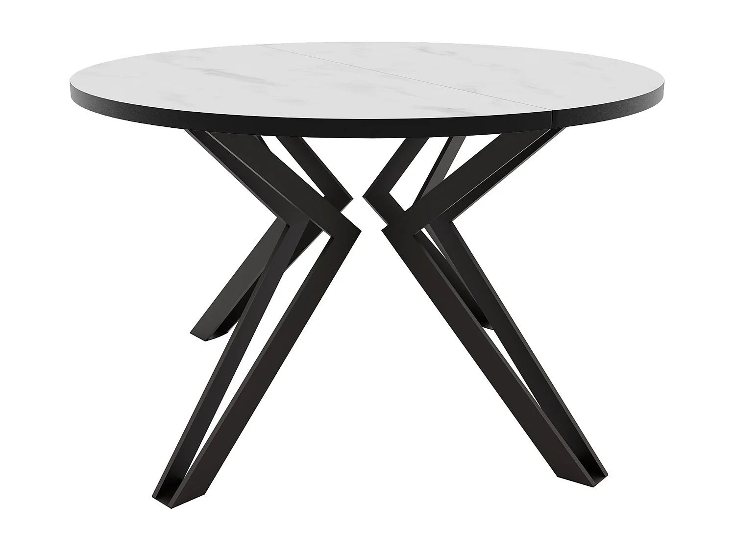 Table extensible marbre bianco