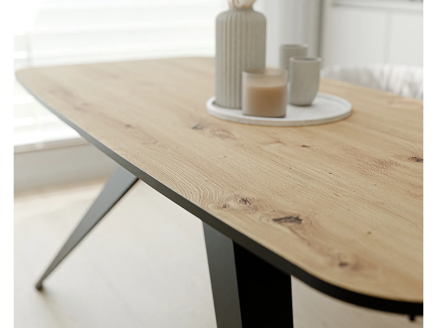 Table extensible marron, 180