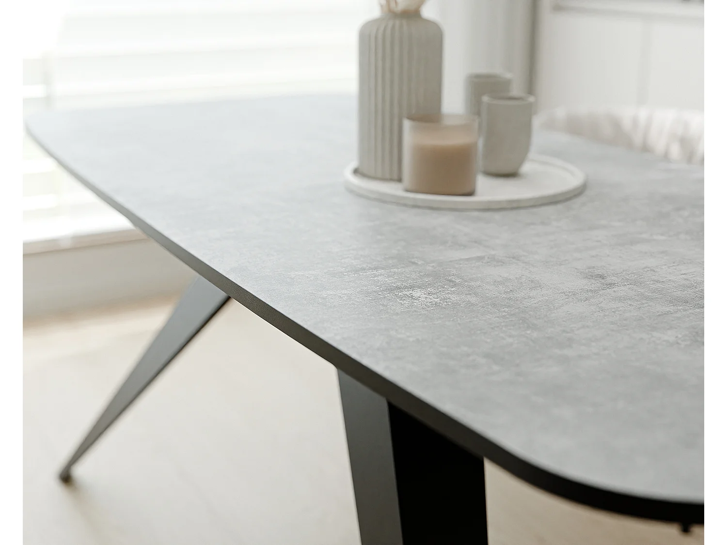 Table extensible gris, 180