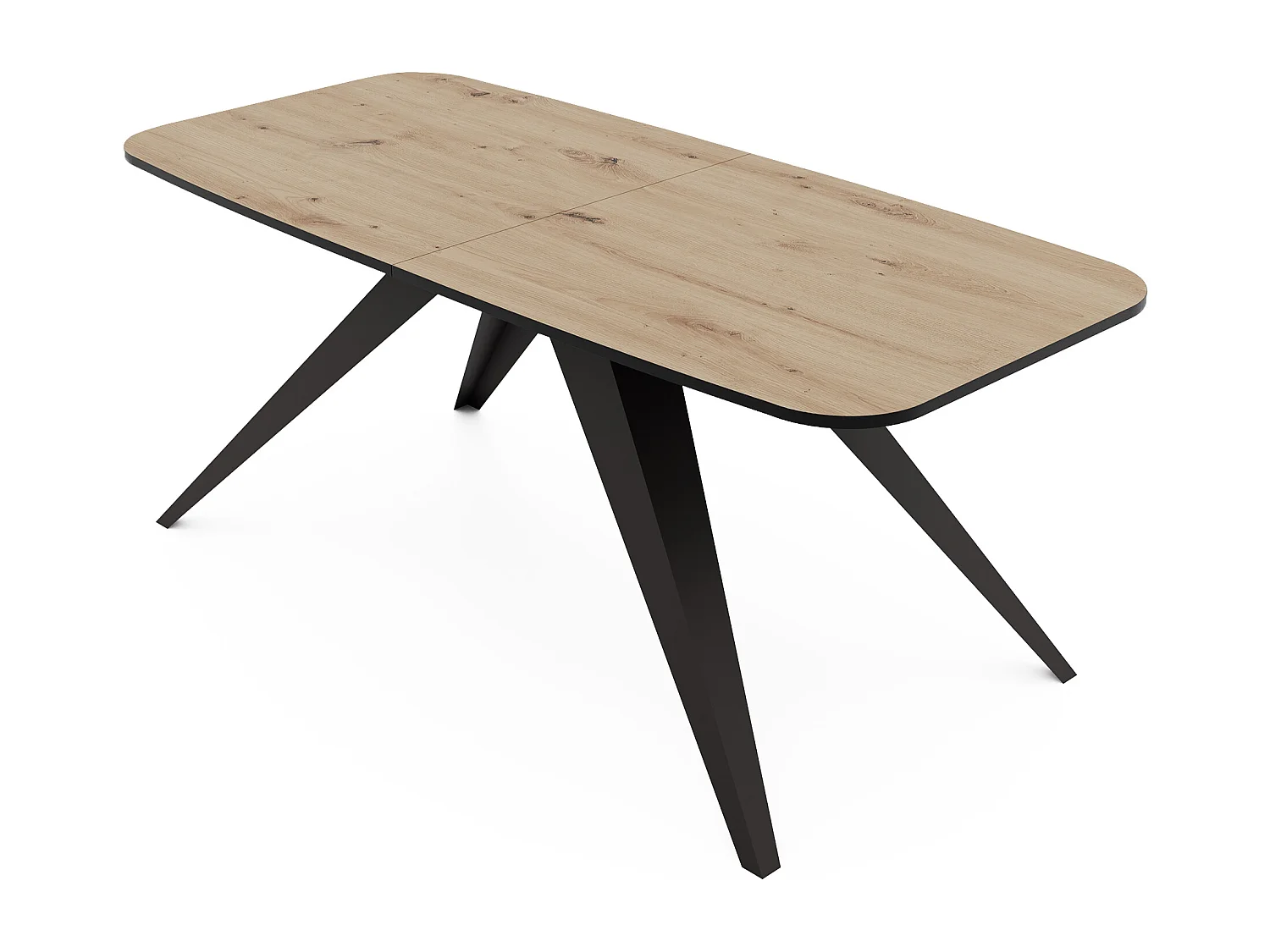 Table extensible marron, 160