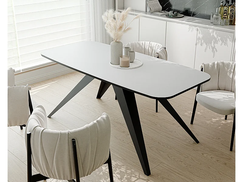 Table extensible blanc, 160