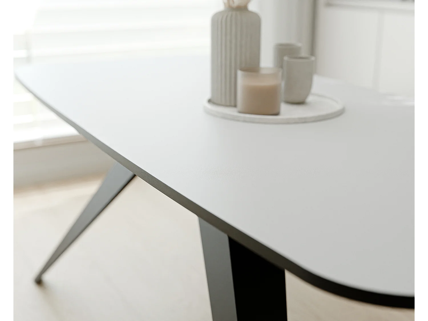 Table extensible blanc, 160