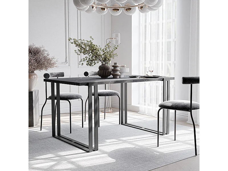 Table extensible grigia pietra, 160x220