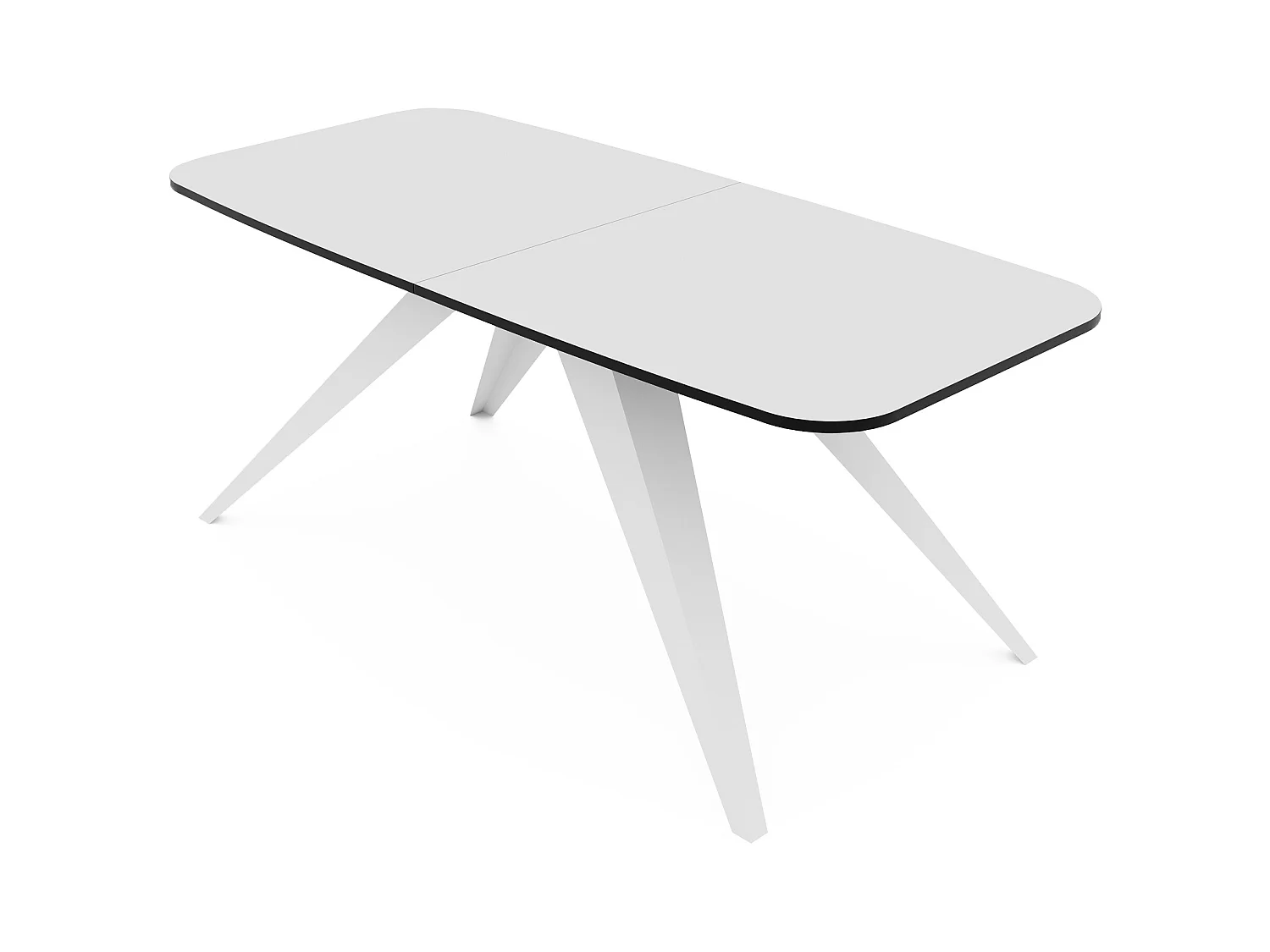 Table extensible blanc, 160