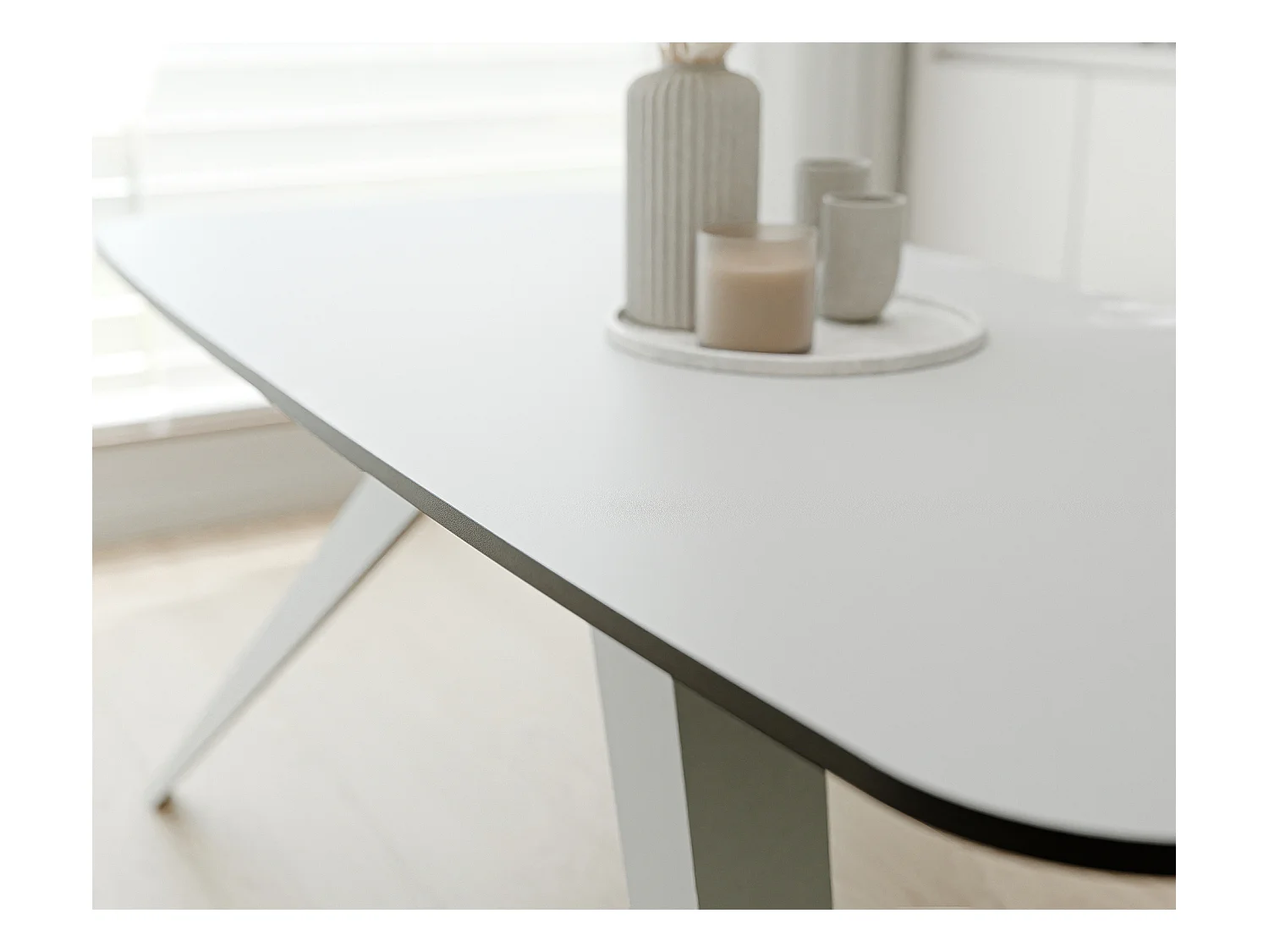Table extensible blanc, 160