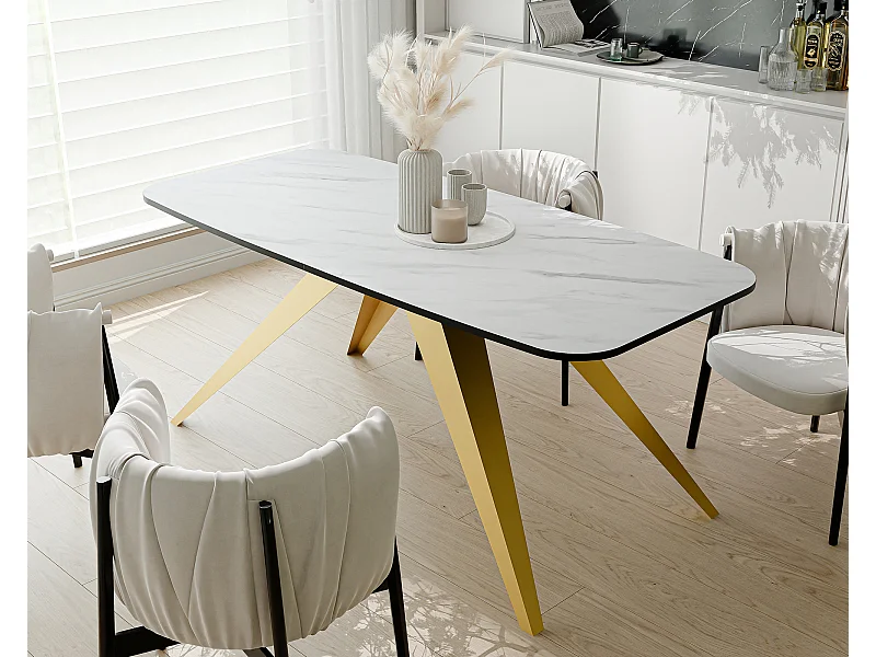 Table extensible blanc, 160