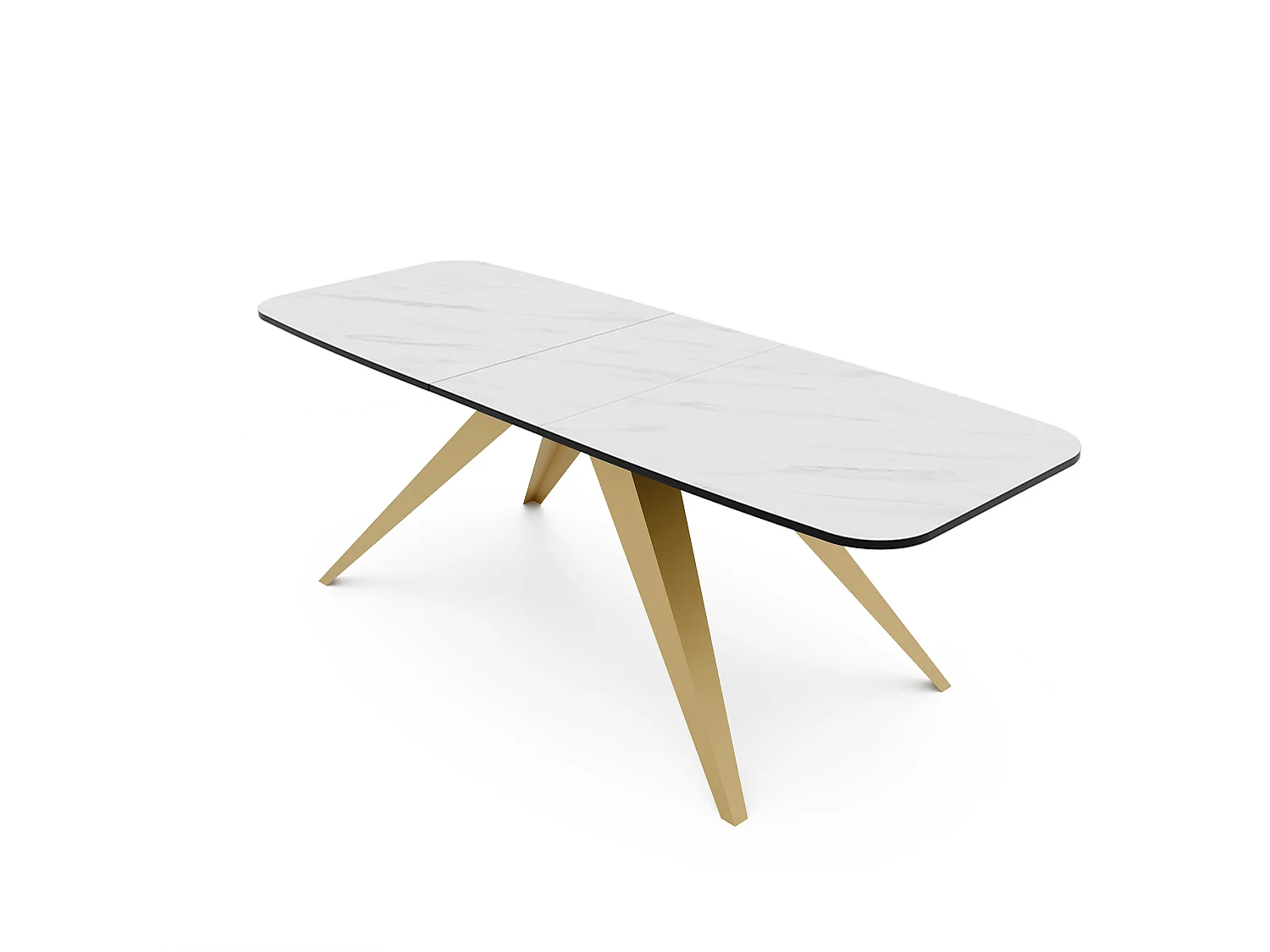 Table extensible blanc, 160