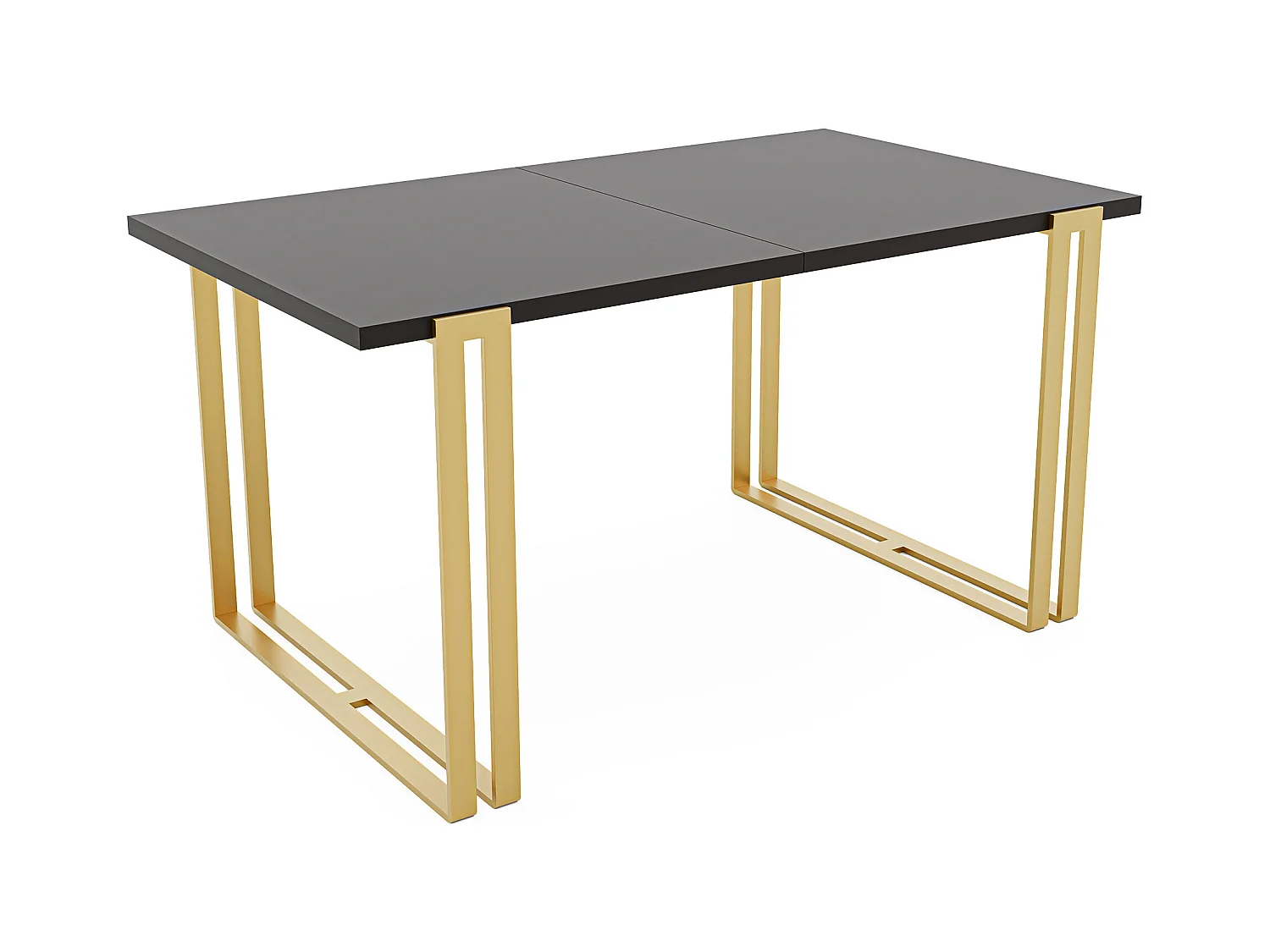 Table extensible molet noir, 120x220