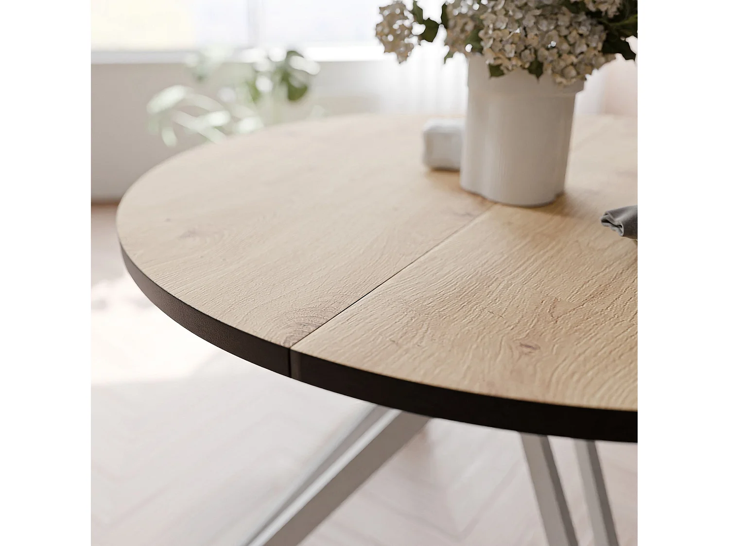 Table extensible chêne artisanal