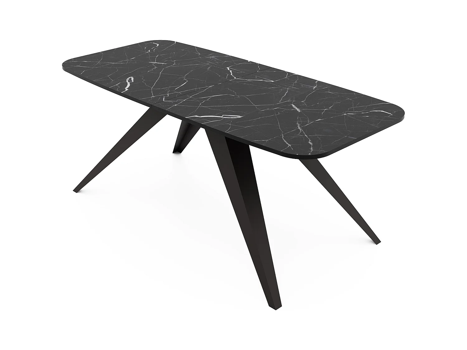 Table extensible noir, 160