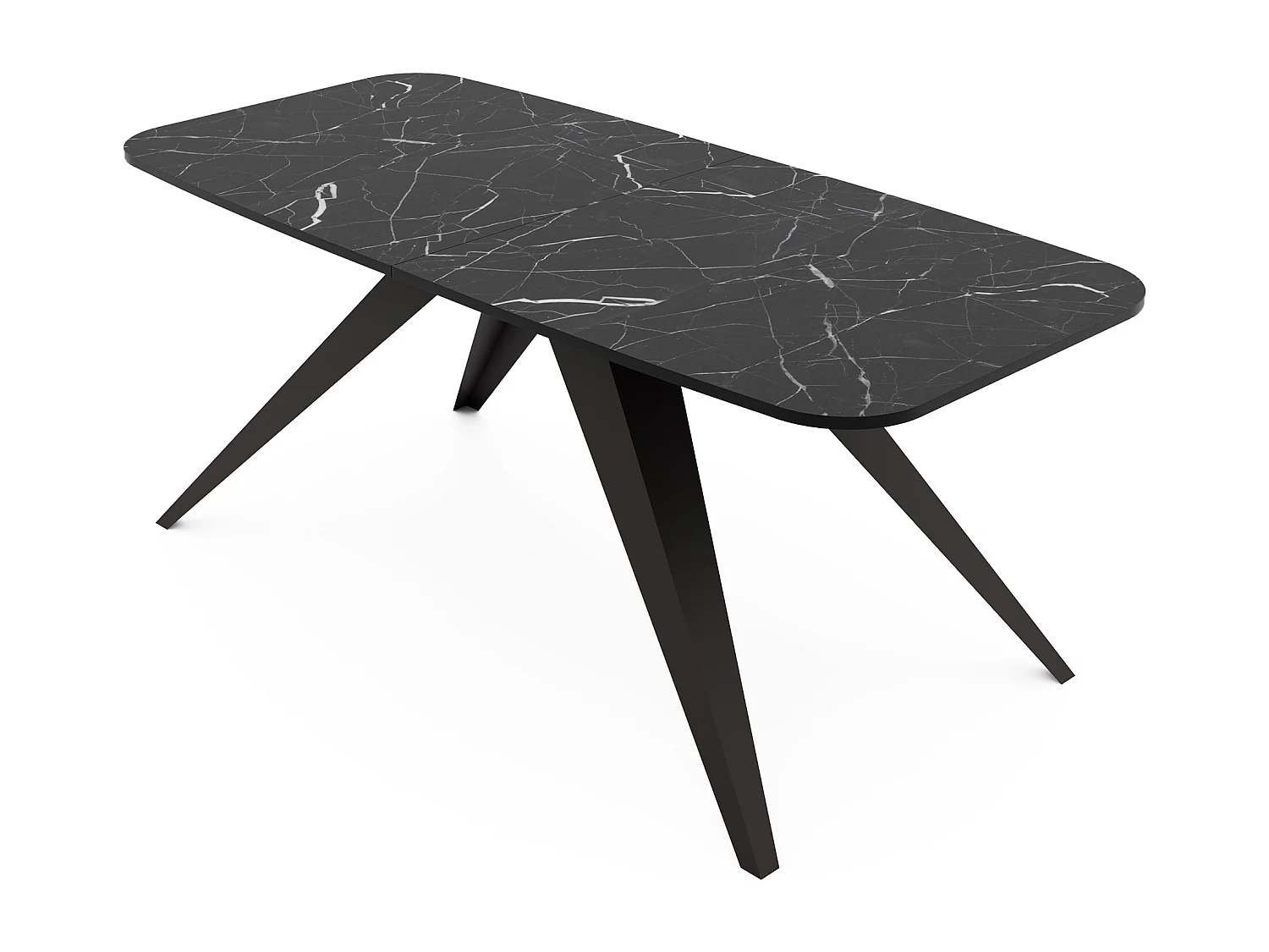 Table extensible noir, 160