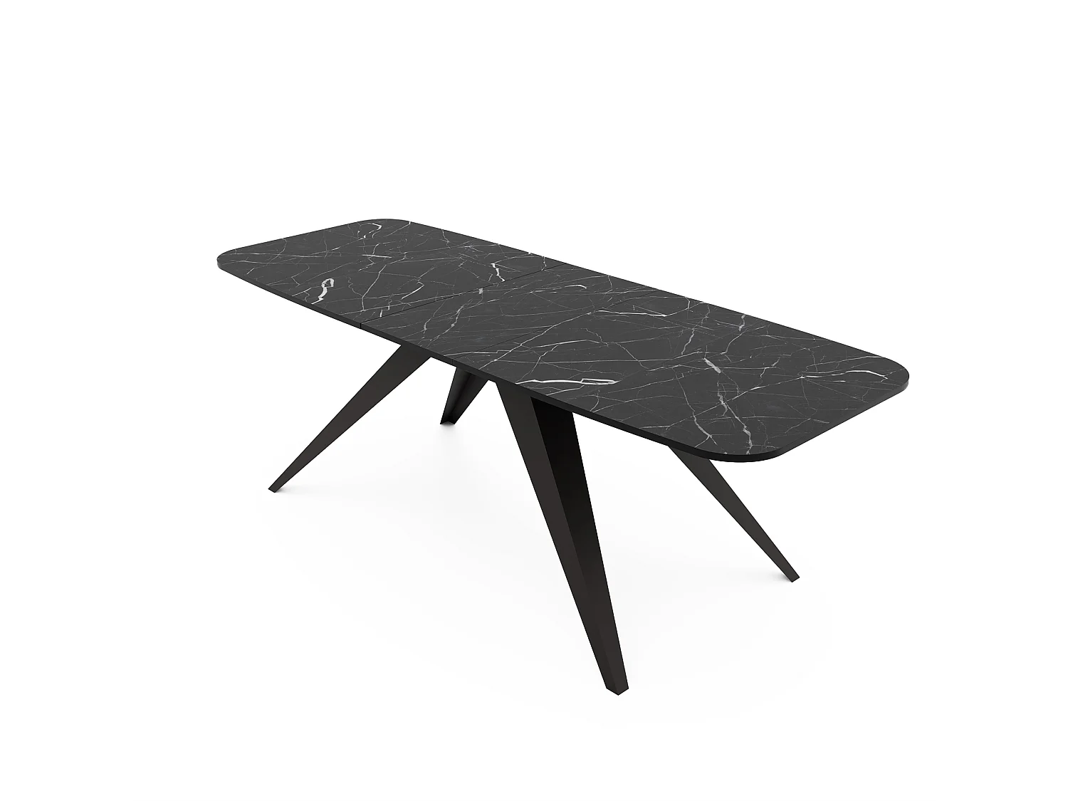 Table extensible noir, 160