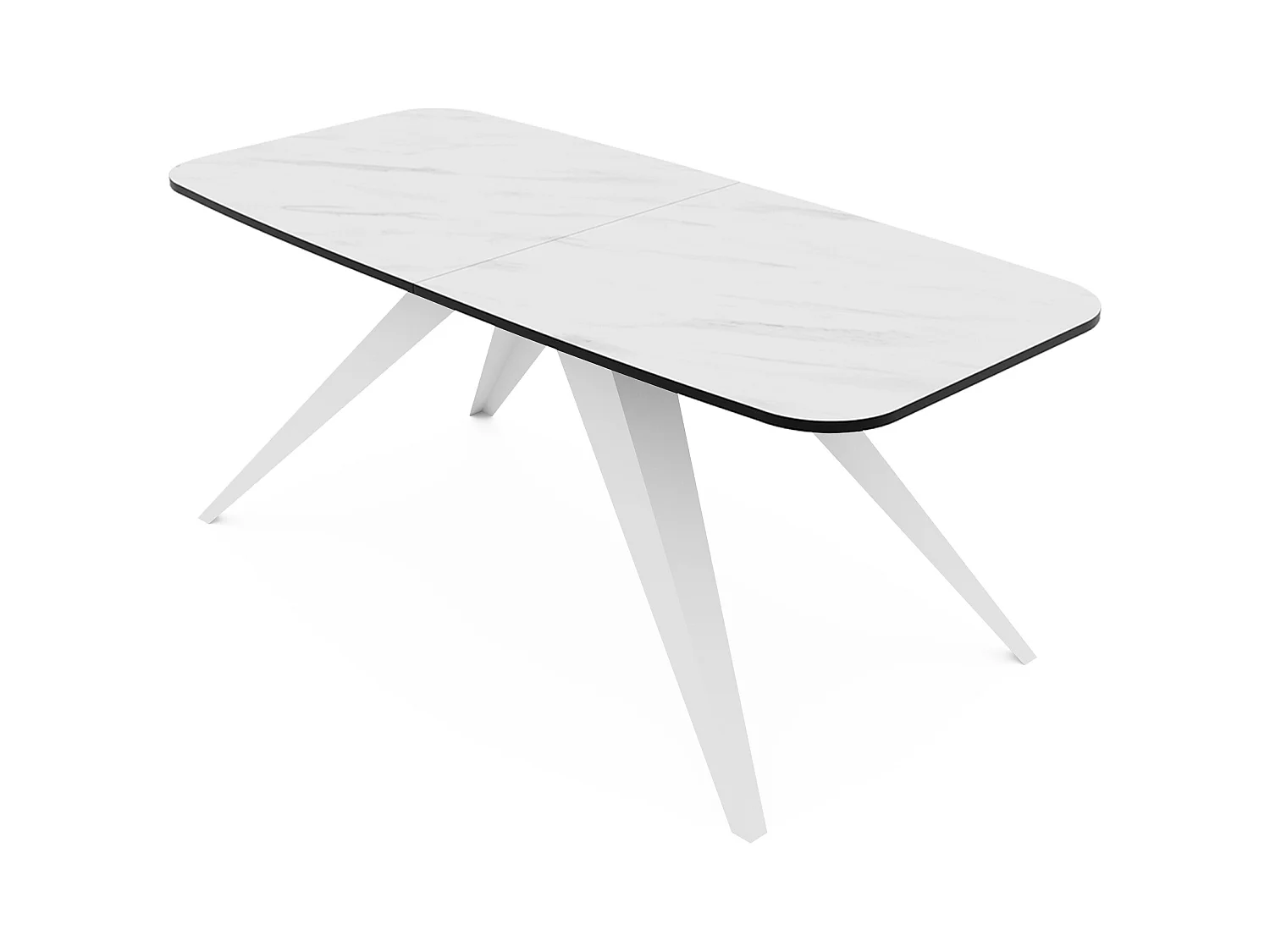 Table extensible blanc, 160