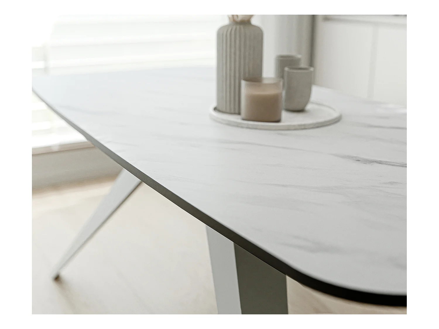 Table extensible blanc, 160