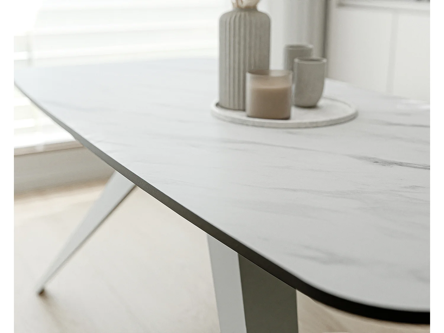 Table extensible blanc, 160