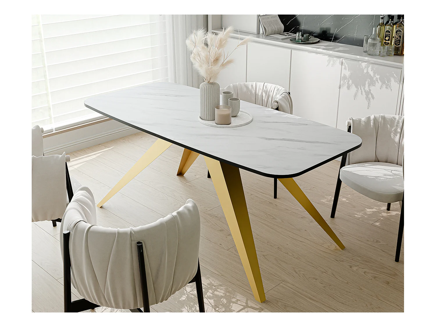 Table extensible blanc, 180