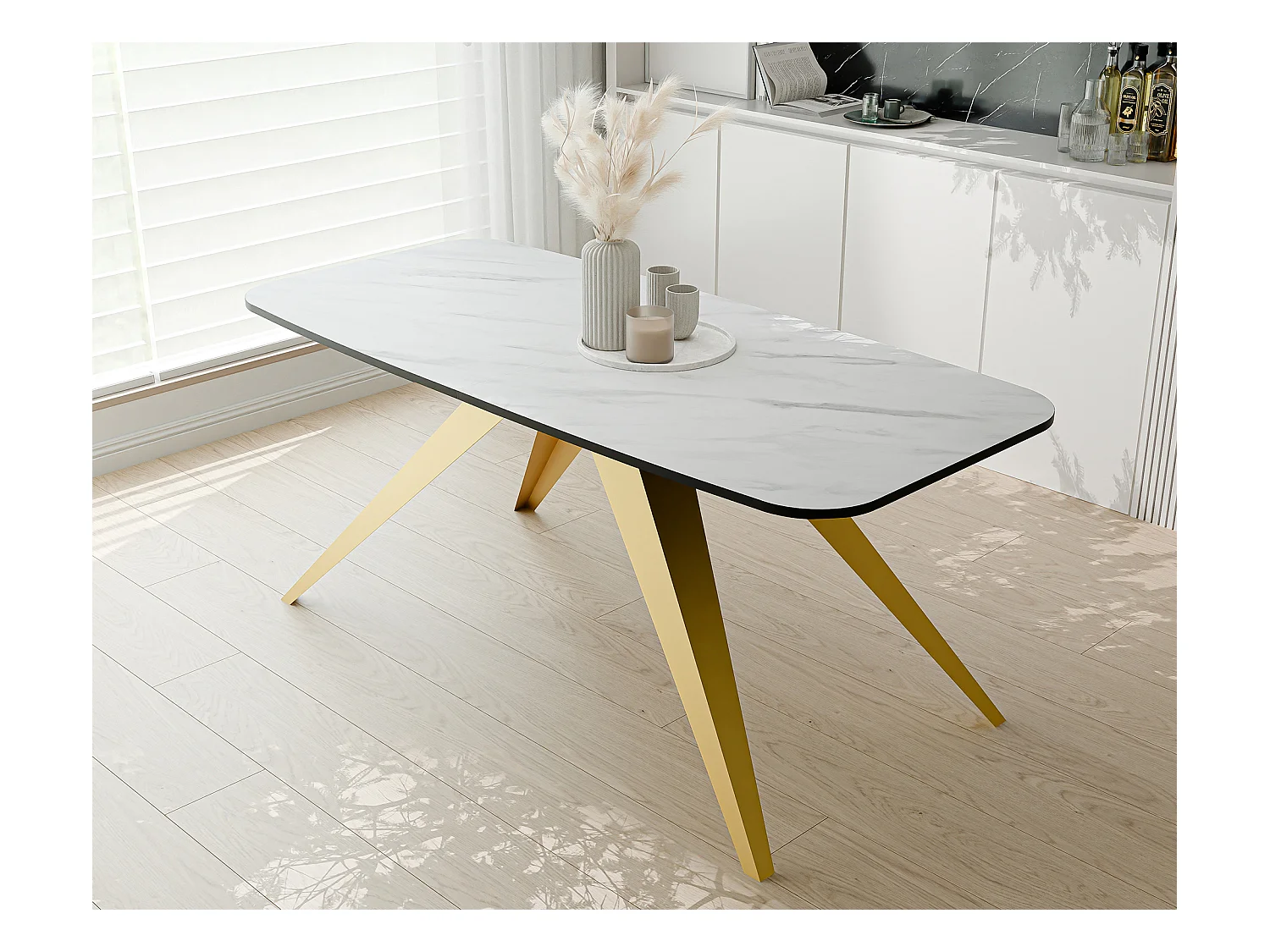 Table extensible blanc, 180