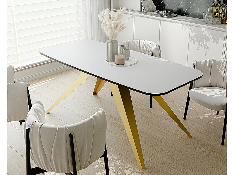 Table extensible blanc, 160