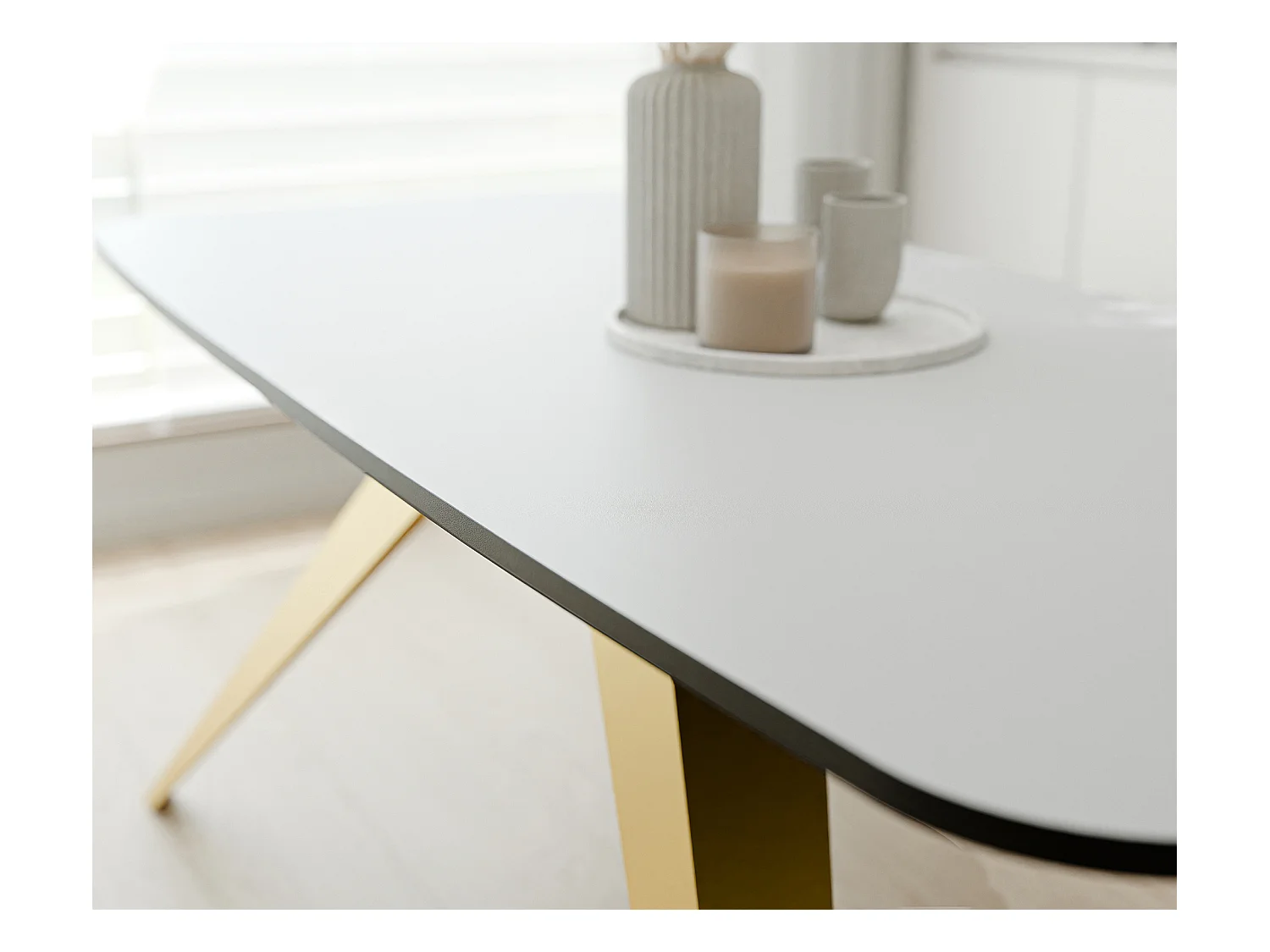 Table extensible blanc, 160