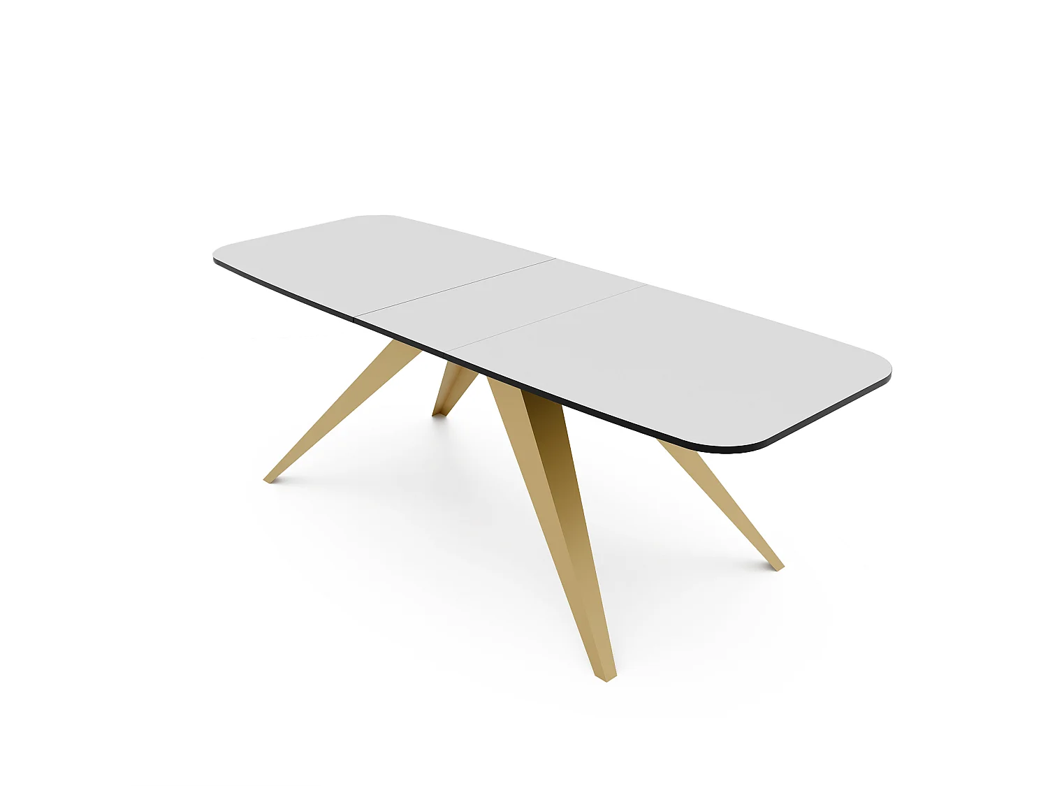 Table extensible blanc, 160