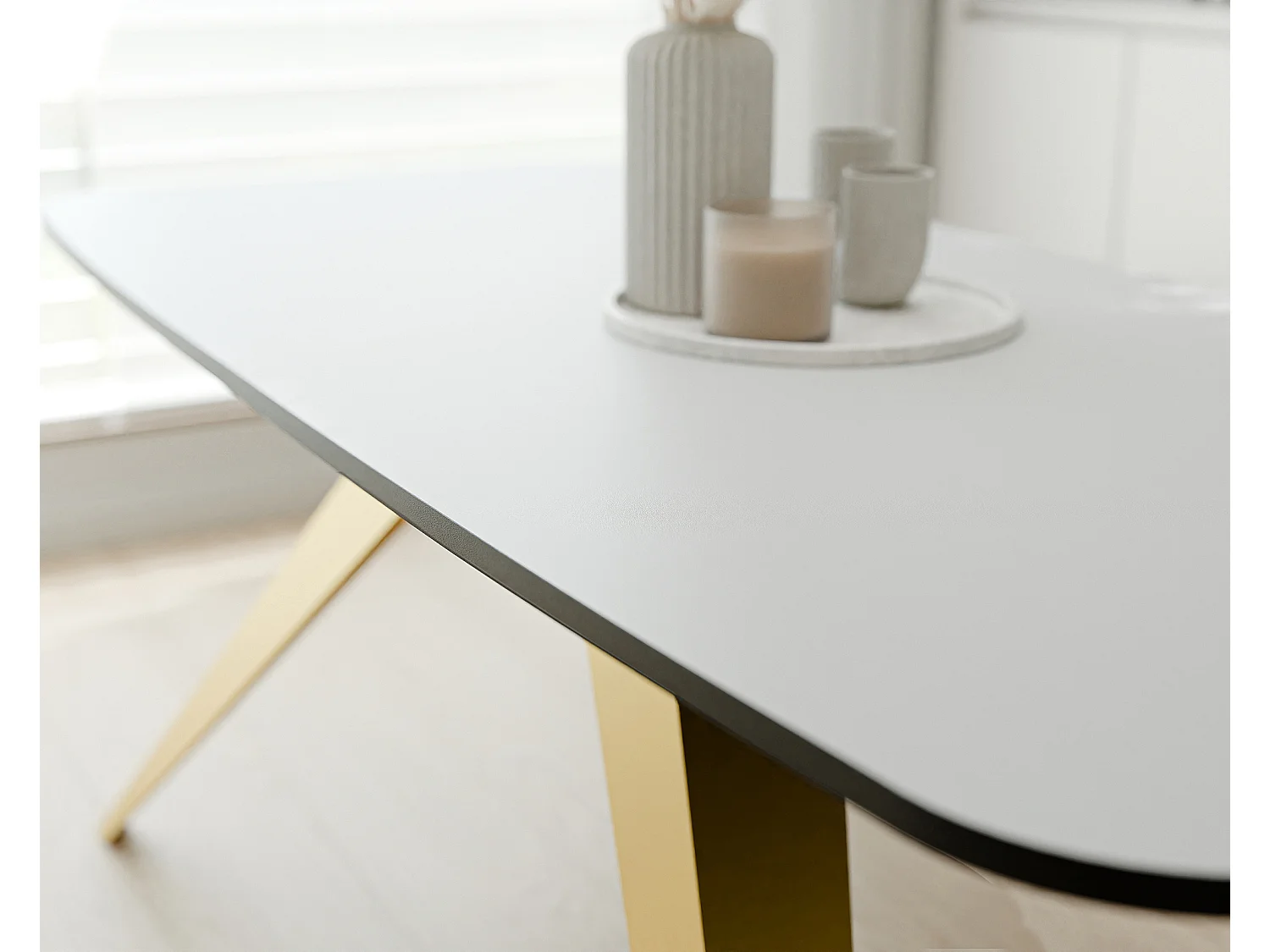 Table extensible blanc, 160