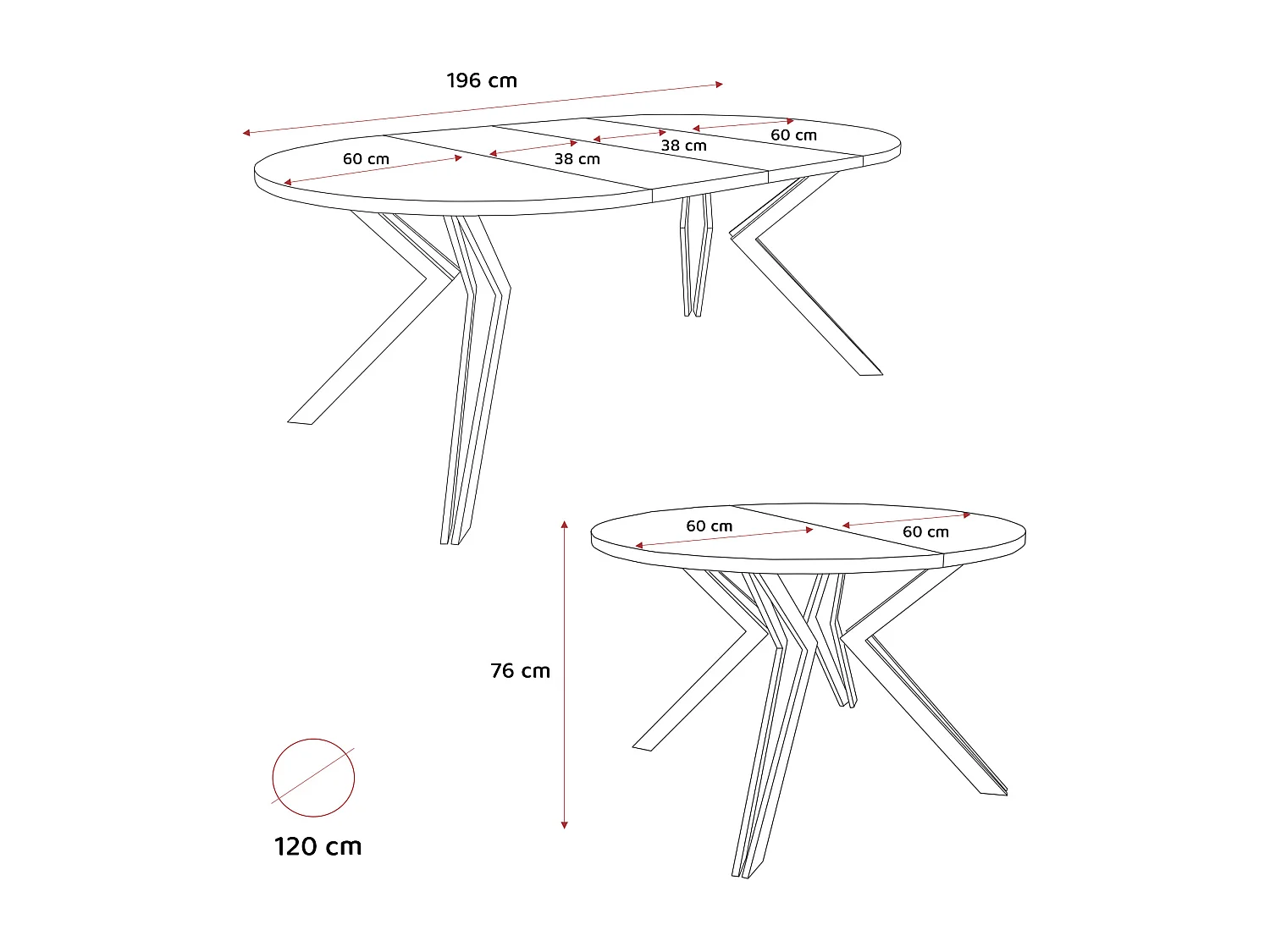 Table extensible chêne artisanal