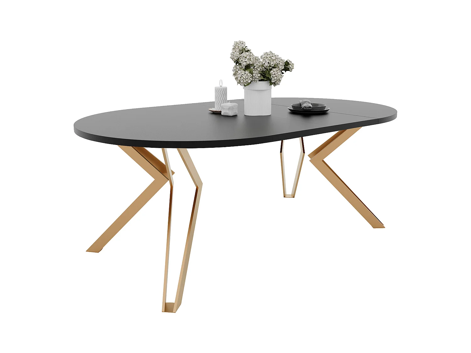 Table extensible molet noir