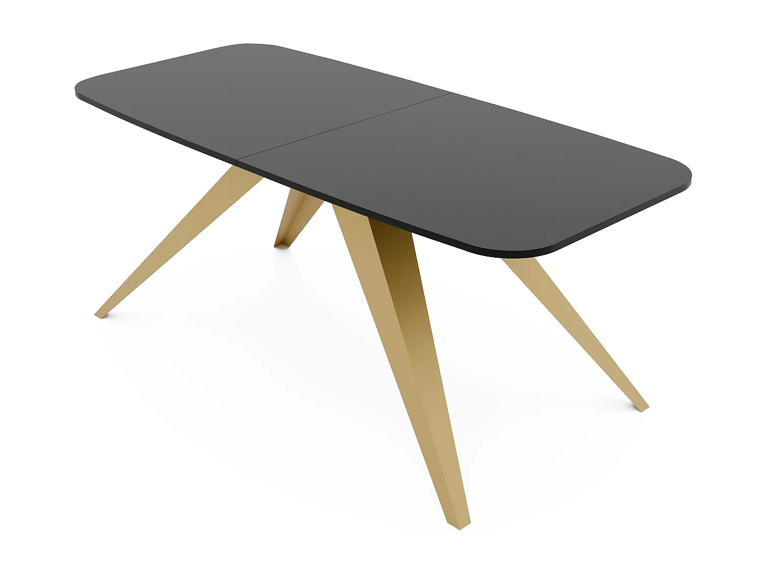 Table extensible noir, 160