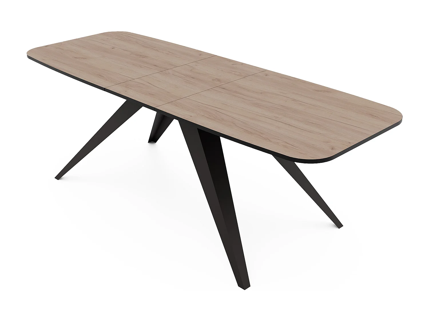 Table extensible marron, 160