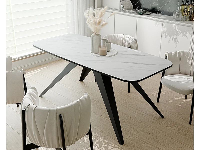 Table extensible blanc, 180