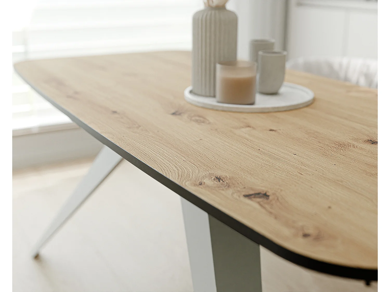 Table extensible marron, 180