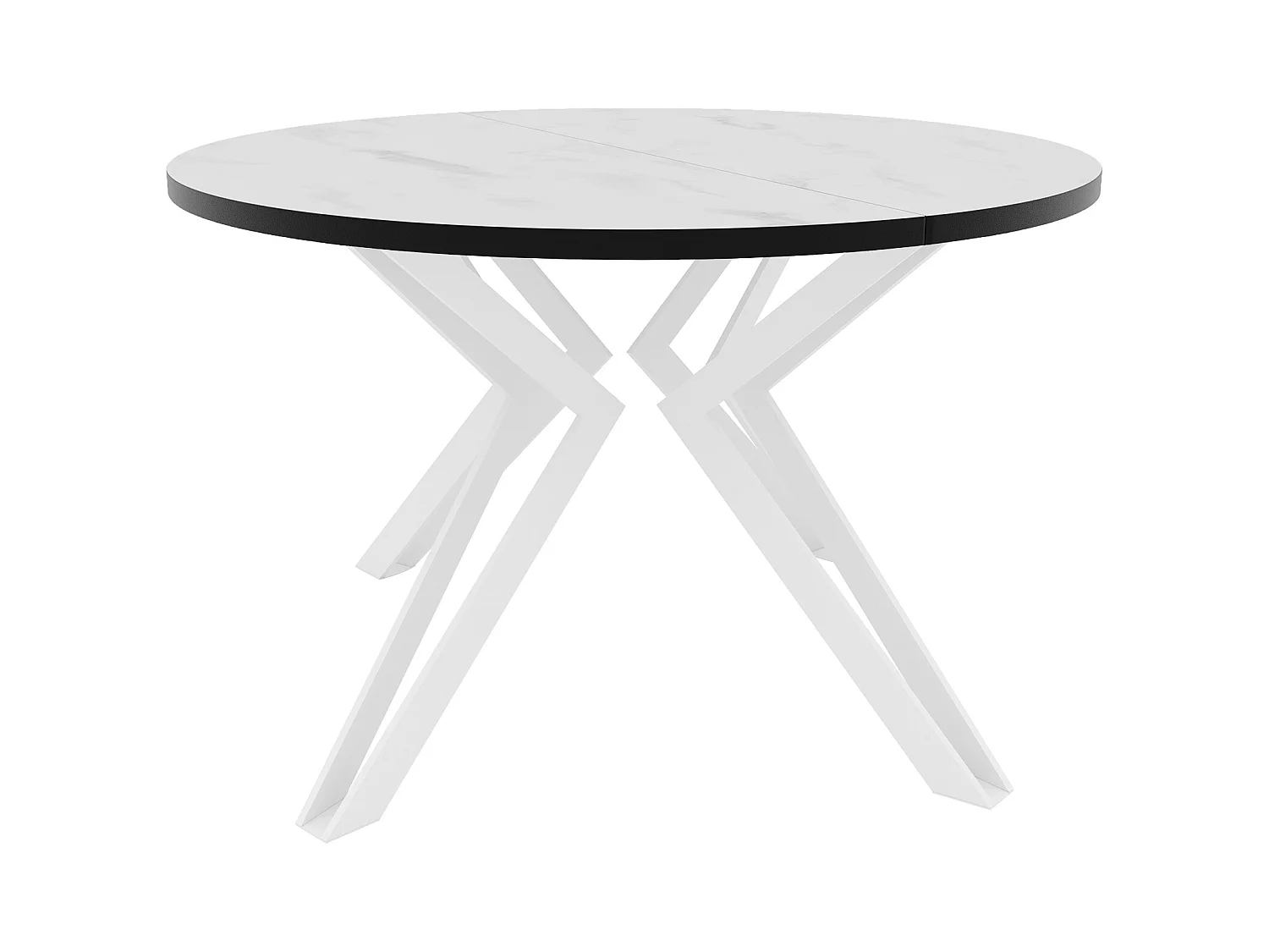 Table extensible marbre bianco