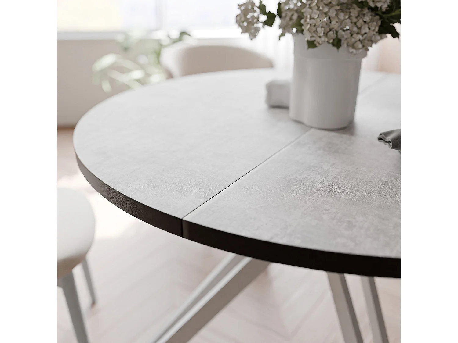 Table extensible bellato gris
