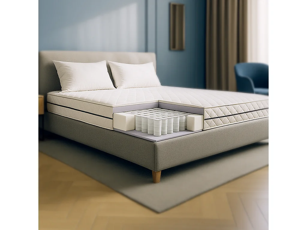 Fuze Pro | Matelas 80x190 cm | Ressorts + mousse | H. 24 cm | Orthopédique | Fabriqué en Italie