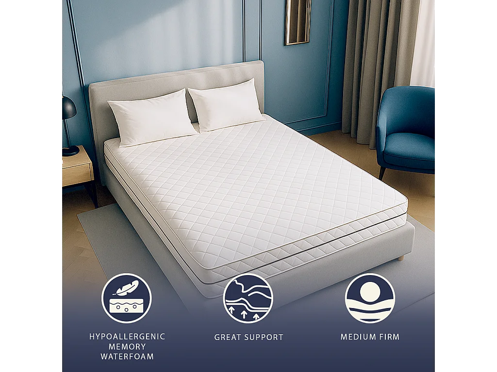 Fuze Pro | Matelas 80x190 cm | Ressorts + mousse | H. 24 cm | Orthopédique | Fabriqué en Italie