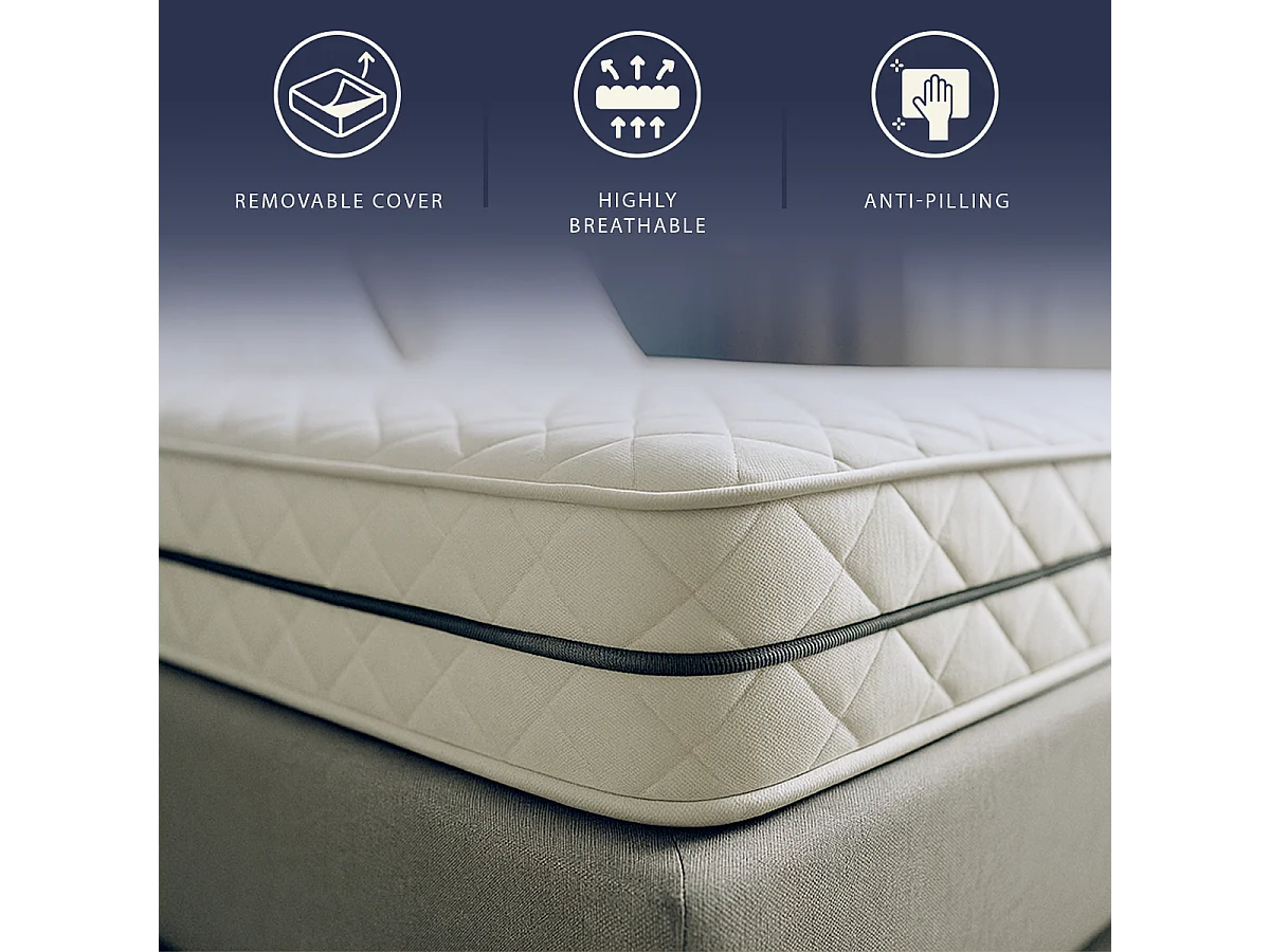 Fuze Pro | Matelas 80x190 cm | Ressorts + mousse | H. 24 cm | Orthopédique | Fabriqué en Italie