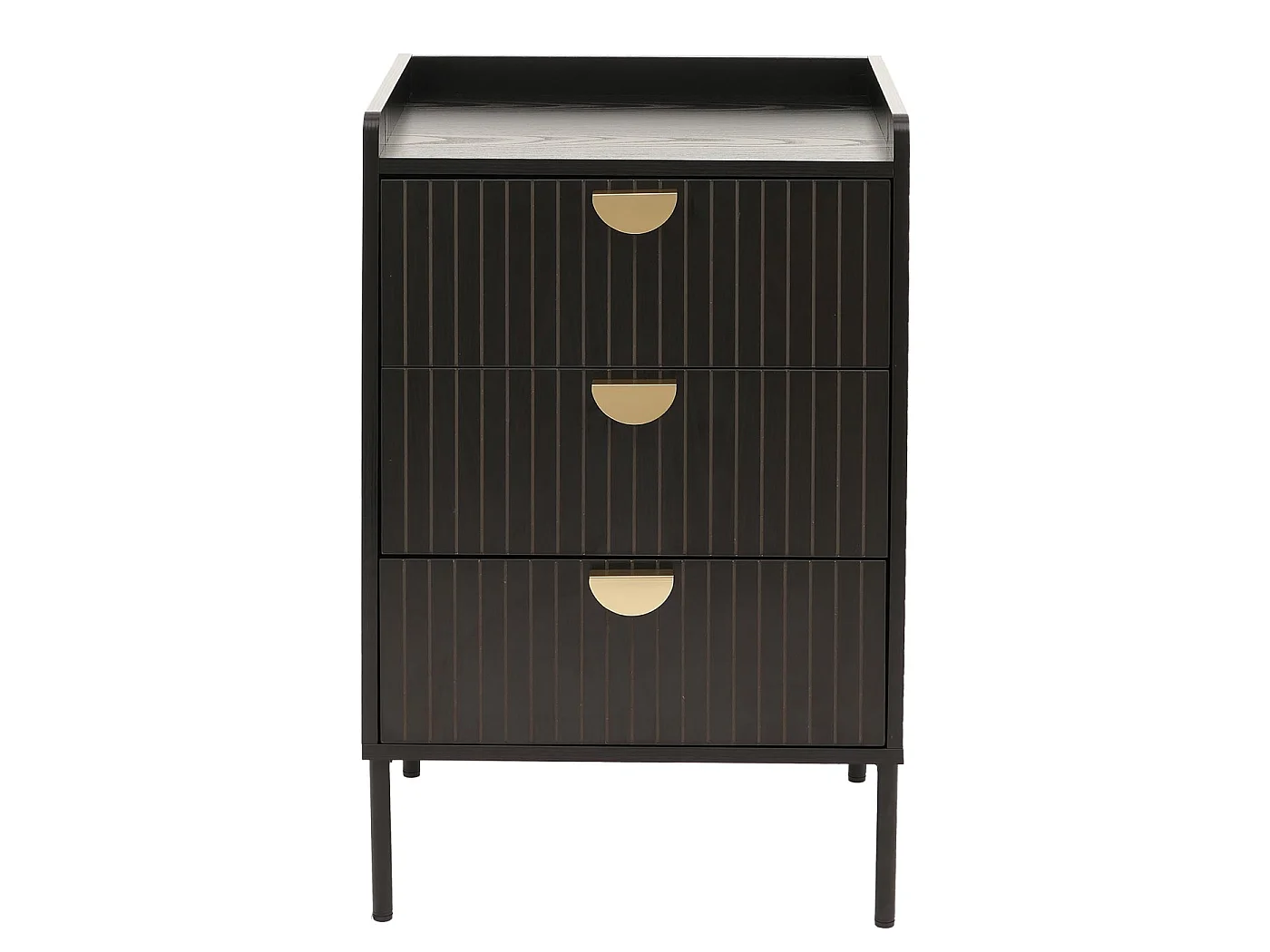 Commode MCW-O39,  hout look zwart